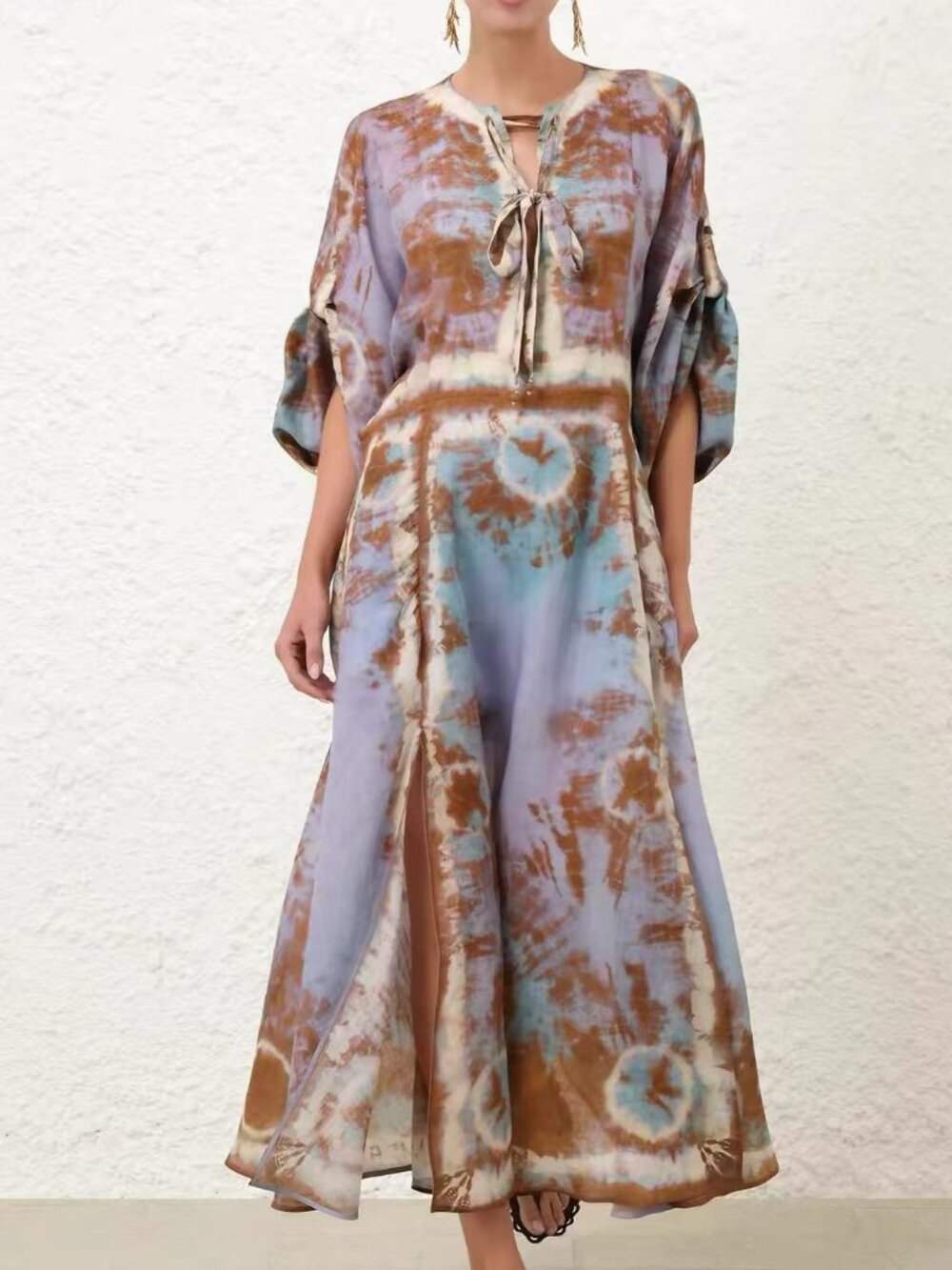 Zimmermann Indra Plunge Maxi Dress